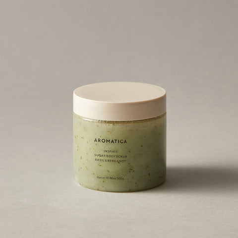 Aromatica Sugar Body Scrub Basil & Bergamot 300g