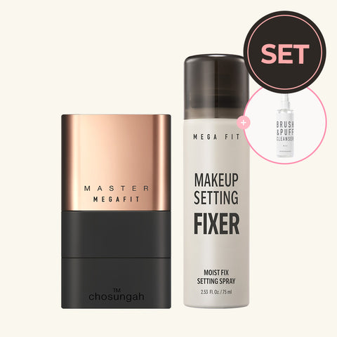 Chosungah Beauty TM Mega Fit Set - Mega Fit Stick Foundation & Makeup Fixer (16 ml)