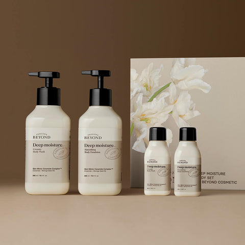 BEYOND Deep Moisture Body 2-Piece Set (Body Cleanser 300ml + Body Lotion 300ml)