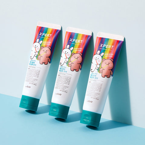 Clio Expert High-Fluoride Children's Toothpaste - Tropical Fruit, 100g x 4
