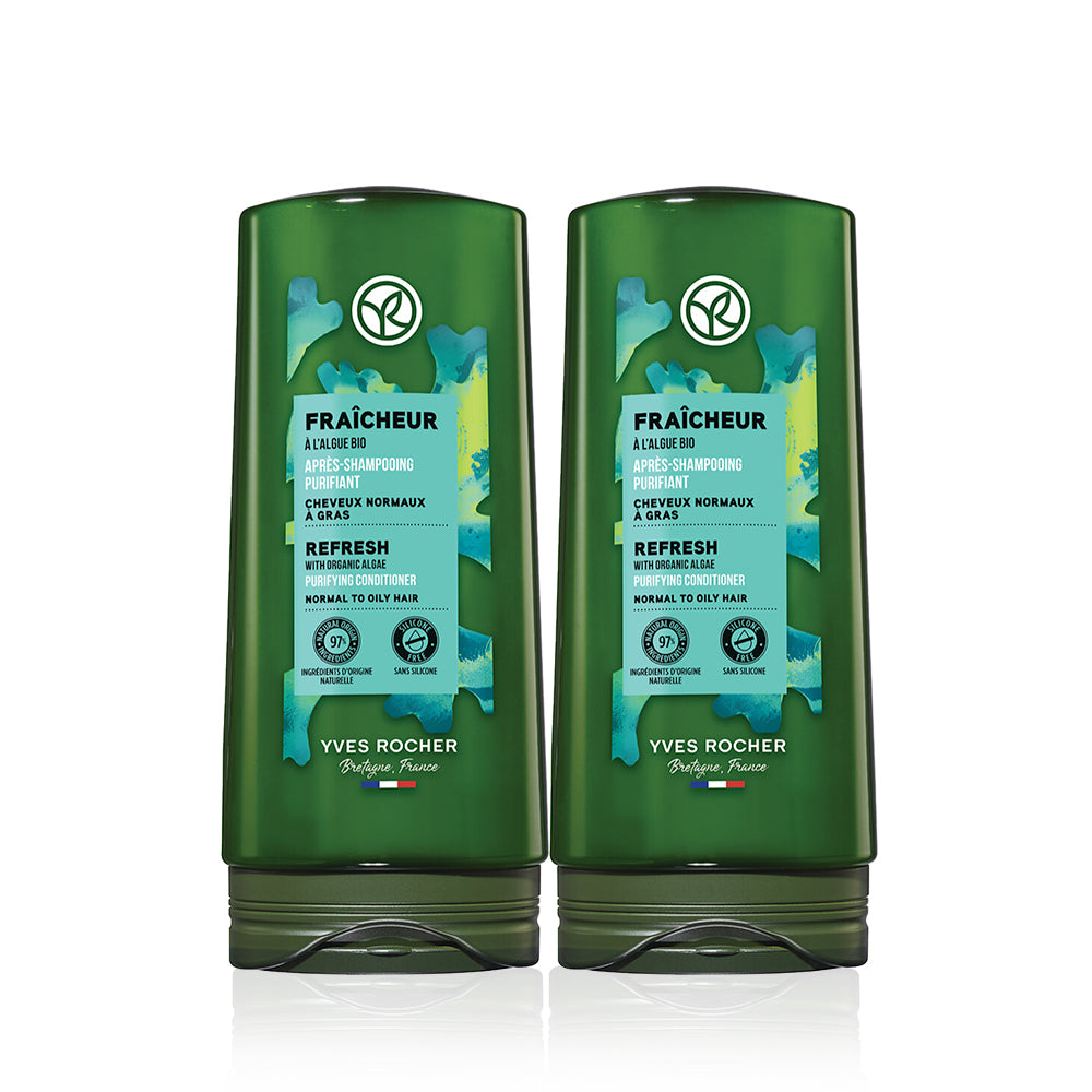 Yves Rocher Algae Refresh Oily Scalp Conditioner 200ml (2 Pack)