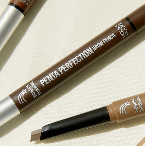 Holika Holika Wonder Drawing Penta Perfection Brow Pencil 0.3g (2 Pack)