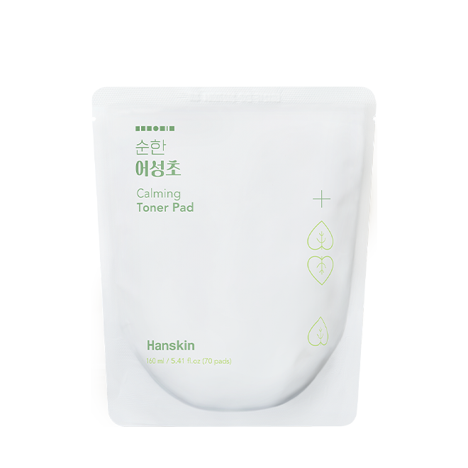 Hanskin Mild Houttuynia Calming Toner Pad Refill 70 Pads