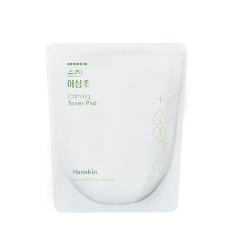 Hanskin Mild Houttuynia Calming Toner Pad Refill 70 Pads