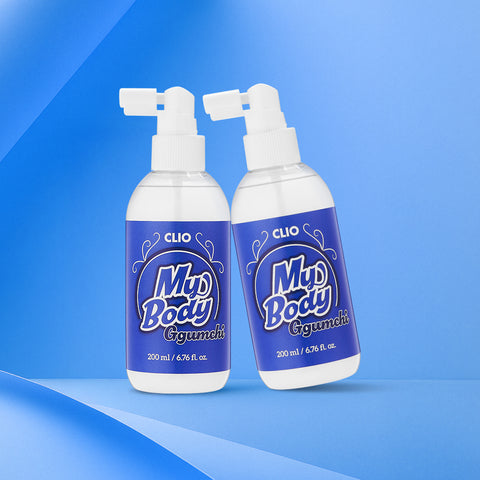 Clio My Body & Kkumchi Exfoliating Foot Care Spray 200ml x2