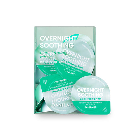 Banila Co Overnight Soothing Cica Sleeping Mask Travel Kit 4g x 12 (2 Pack)
