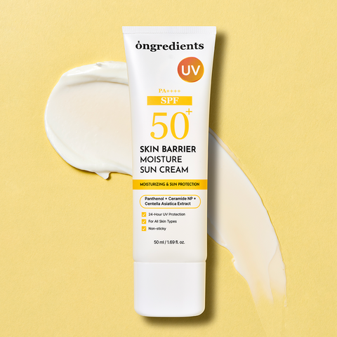 Ongredients Skin Barrier Moisture Sun Cream + Radiant Cream