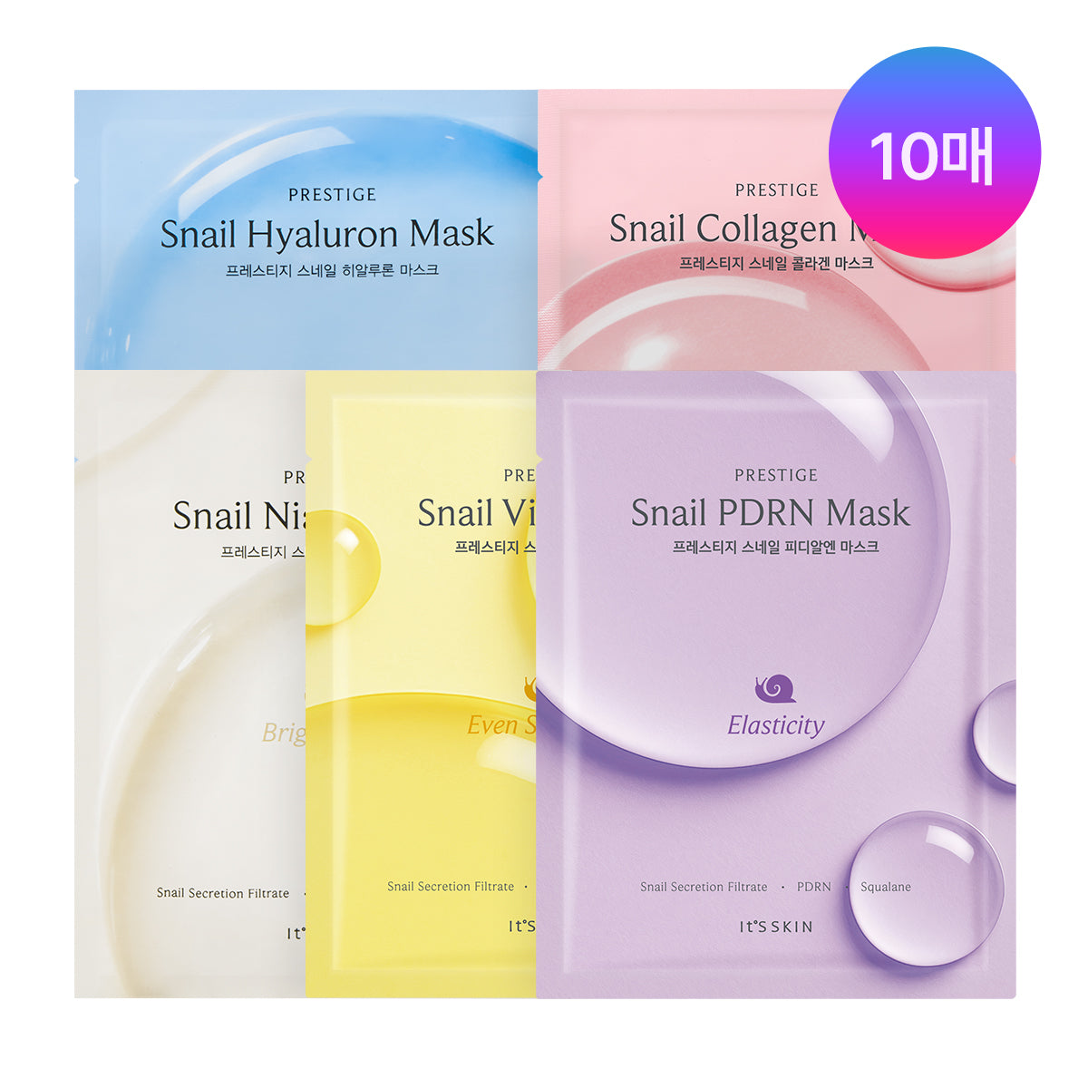 It's Skin Prestige Snail Mask 5 Types 10P