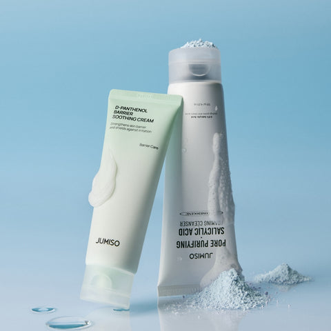 Jumiso D-Panthenol Barrier Soothing Cream 80ml + Pore Purifying Salicylic Acid Cleansing Foam 120g 2pc Set