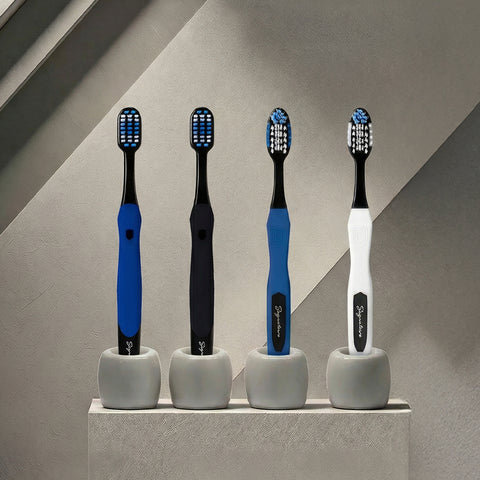 Clio Signature PowerCare Deep Clean Cross Elastic-Bristle Toothbrush, 16 pcs