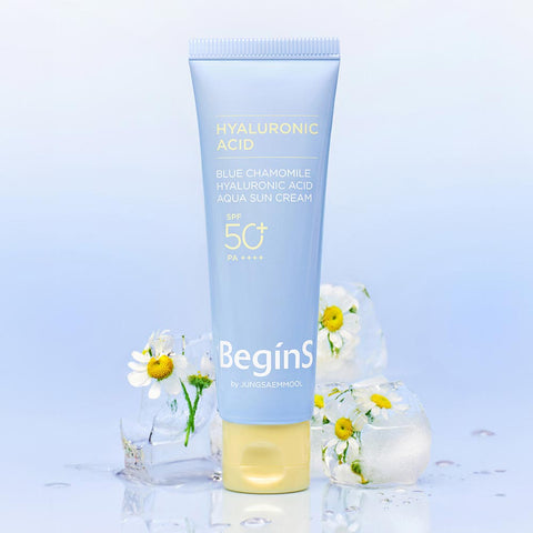 BeginS By JUNG SAEM MOOL Blue Chamomile Hyaluronic Moisture Sun Cream 50ml