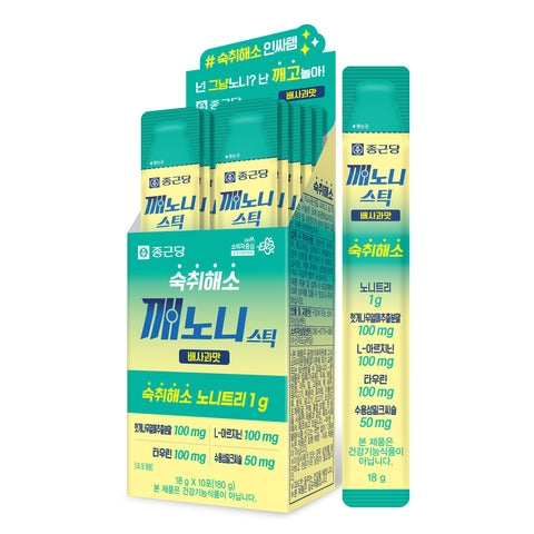 Chongkundang Kkaenoni Stick 18g x 10 Pear-Apple Flavor (1 Pack)