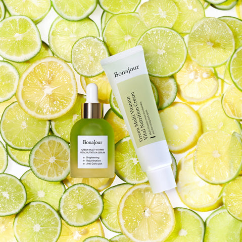 Bonajour Vegan Green Vitamin Serum + Cream Set (2-piece)