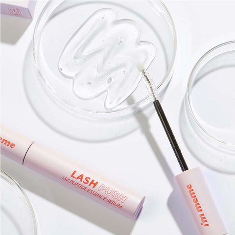 I'M MEME Lash Push 13X Peptide Essence Serum 9.5g + Pink Curler