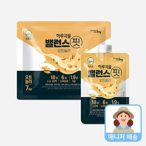 Korea Yakult It's On Daily Grain Balance Fit Oatnola Shake 5+2 Set (40g x 7)