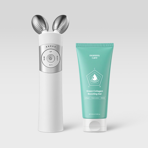 MommyCare EMS Mid-Frequency Facial Massager with Boosting Gel (White)