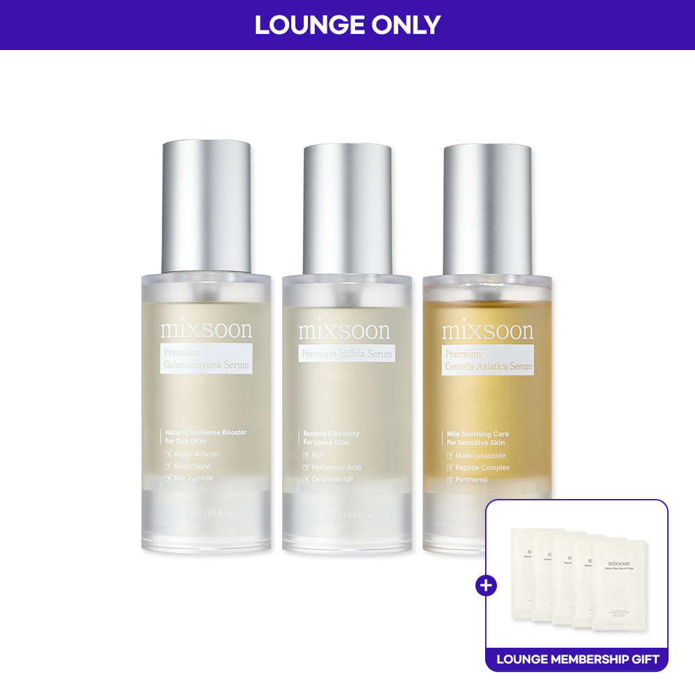 Mixsoon Premium Layering Set (GalacThomeyces + Bifida + Centella) 3 x 50ml Serums
