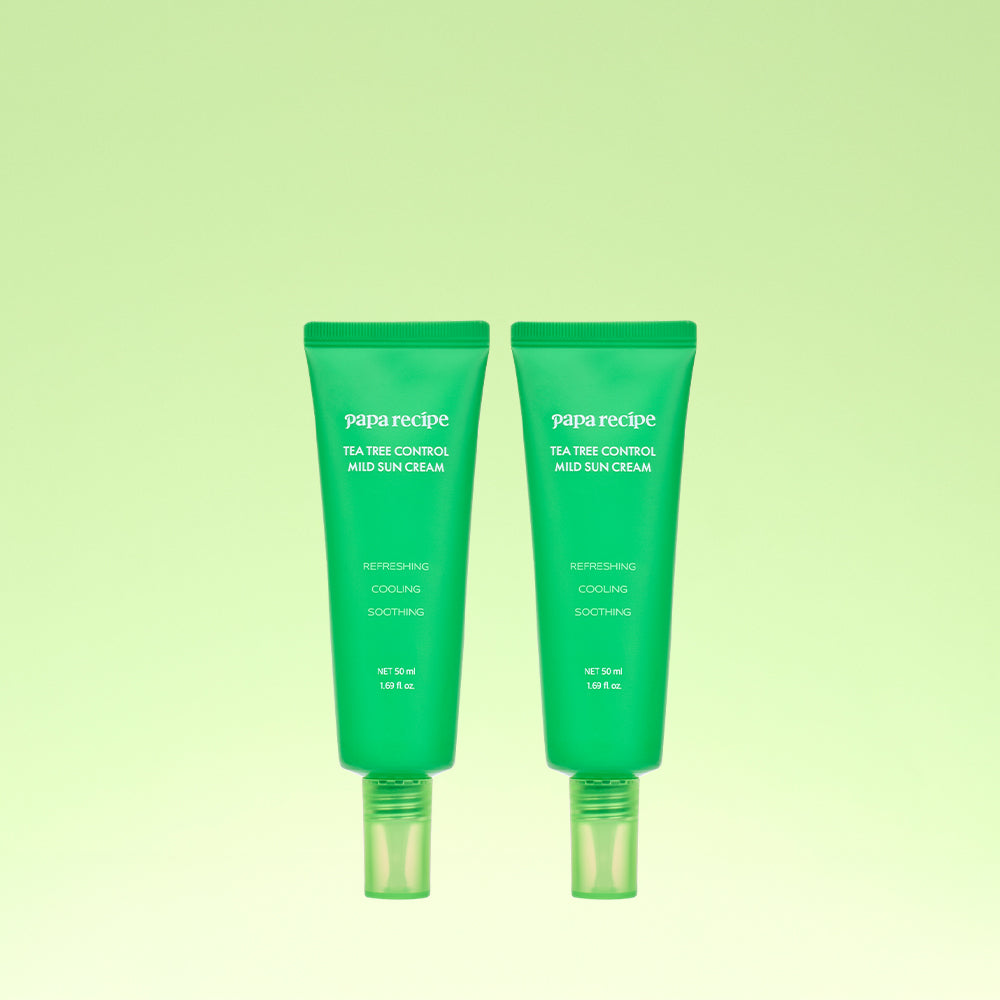 Papa Recipe Tea Tree Control Mild Mineral Sunscreen 50ml (2 Pack)