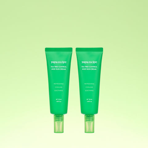 Papa Recipe Tea Tree Control Mild Mineral Sunscreen 50ml (2 Pack)