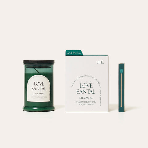 W.Dressroom Natural Life Candle Love Santal 100g