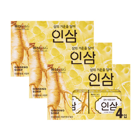 Clio Dongsan C&G Ginseng Soap 90g (4 bars) x 3