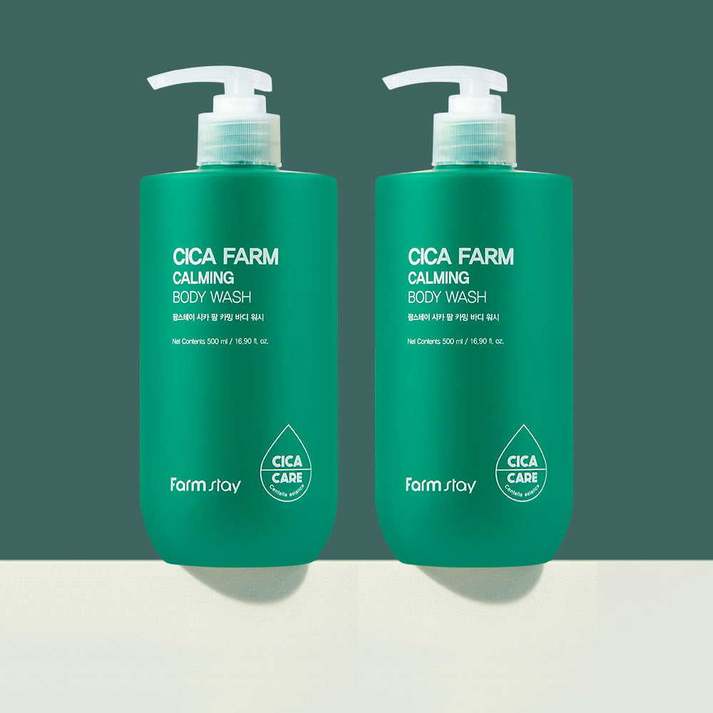 Farmstay Cica Farm Calming Body Wash (Floral) 500ml (2 Pack)