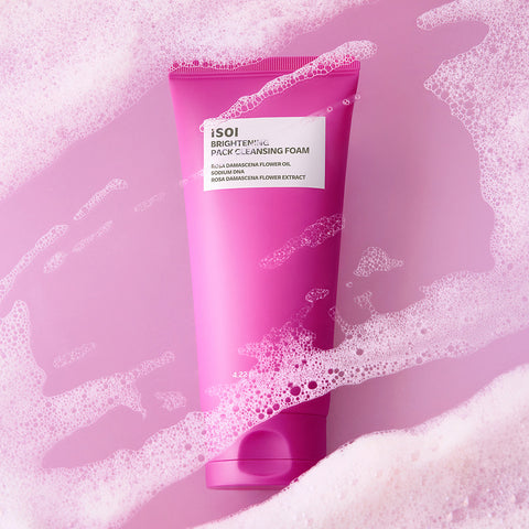 ISOI Brightening Pack Cleansing Foam (Rose PDRN Serum Pack Foam) 125ml