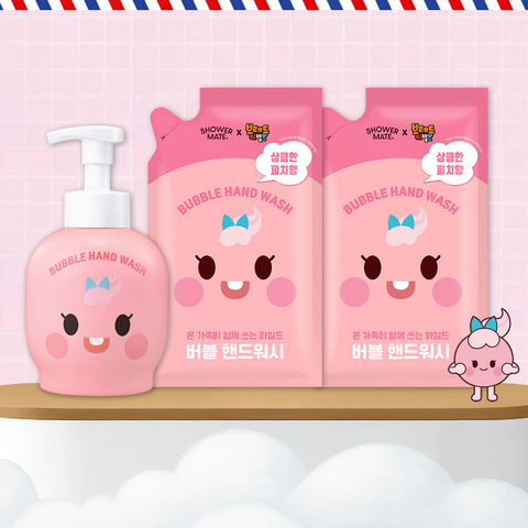 Shower Mate (Bread Barber Shop) Macaron Hand Wash 500ml + 450ml Refill x2
