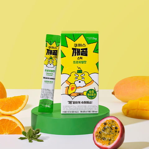 Korea Yakult Coopers Kkaegom Stick & Thermochromic Cup Set Tropical Flavor (Hangover Support)