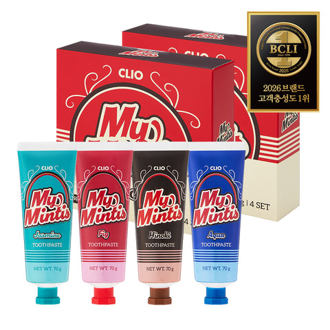 Clio My Mintis Odor Care Toothpaste 4-Variant Set 70g (2 Sets)