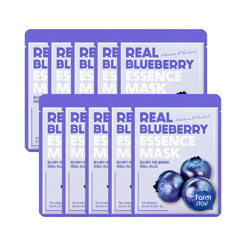 Farmstay Real Blueberry Essence Mask 23ml (10 sheets)