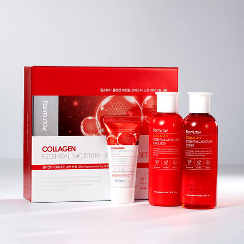 Farmstay Collagen Essential Moisture Skincare 3-Piece Set