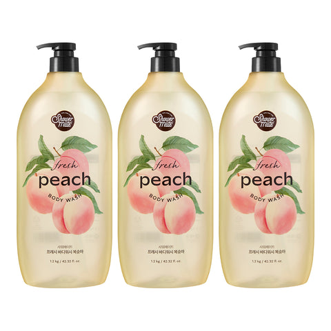 Shower Mate Fresh Body Wash Clean Cotton Scent 1.2kg x3 + Labsin Lemon Hand Wash 500ml