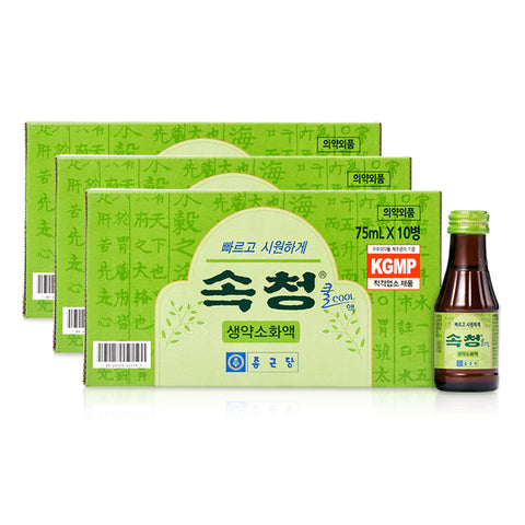 Chongkundang Sokcheong Cool 75ml x 10bottles (3 Pack)
