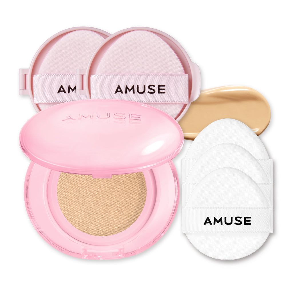 Amuse Du Power Vegan Cushion (Full + 2 Refills) 02 Healthy 45g