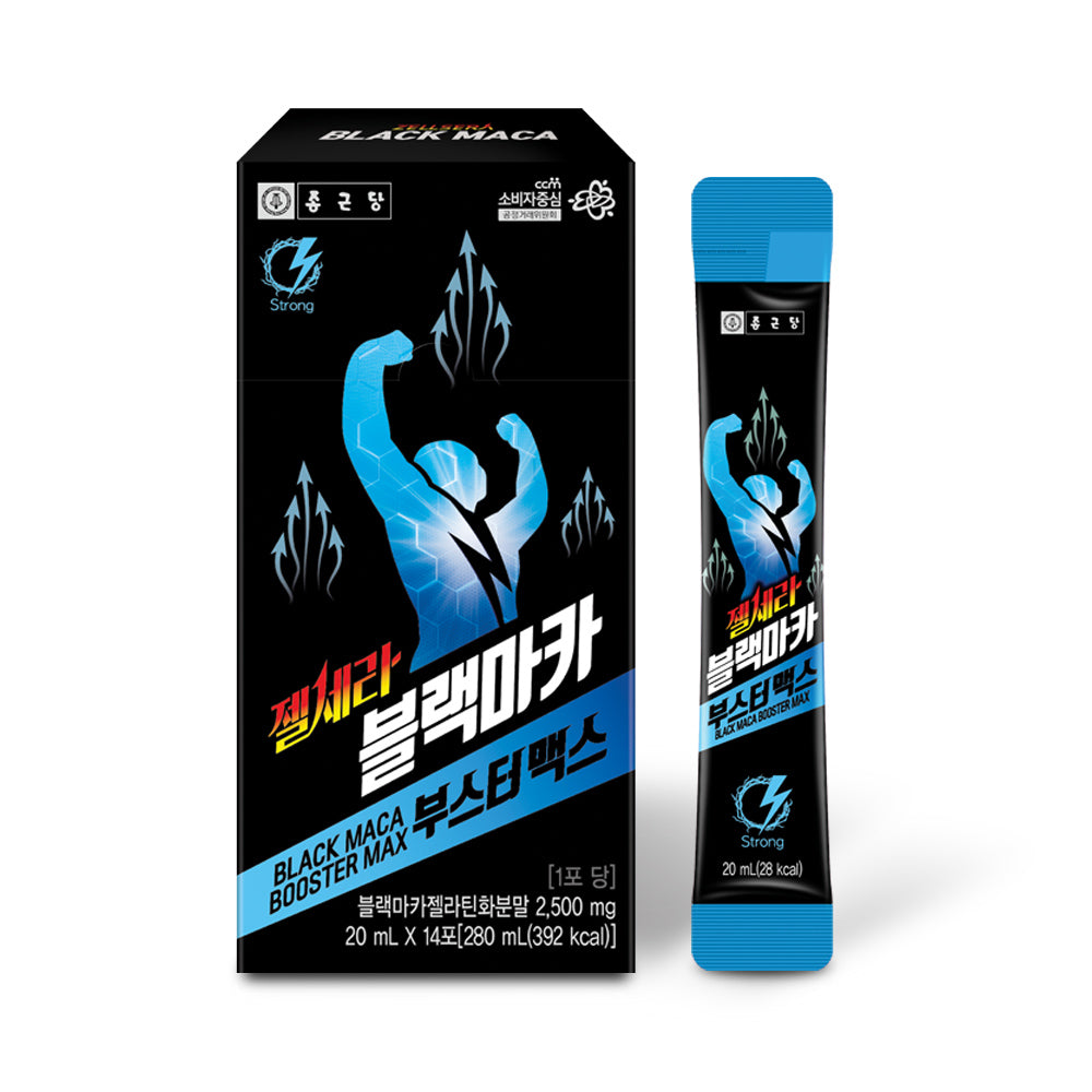 Chongkundang Jelcera Black Maca Booster Max 20ml x 14 Sachets (1 Pack)