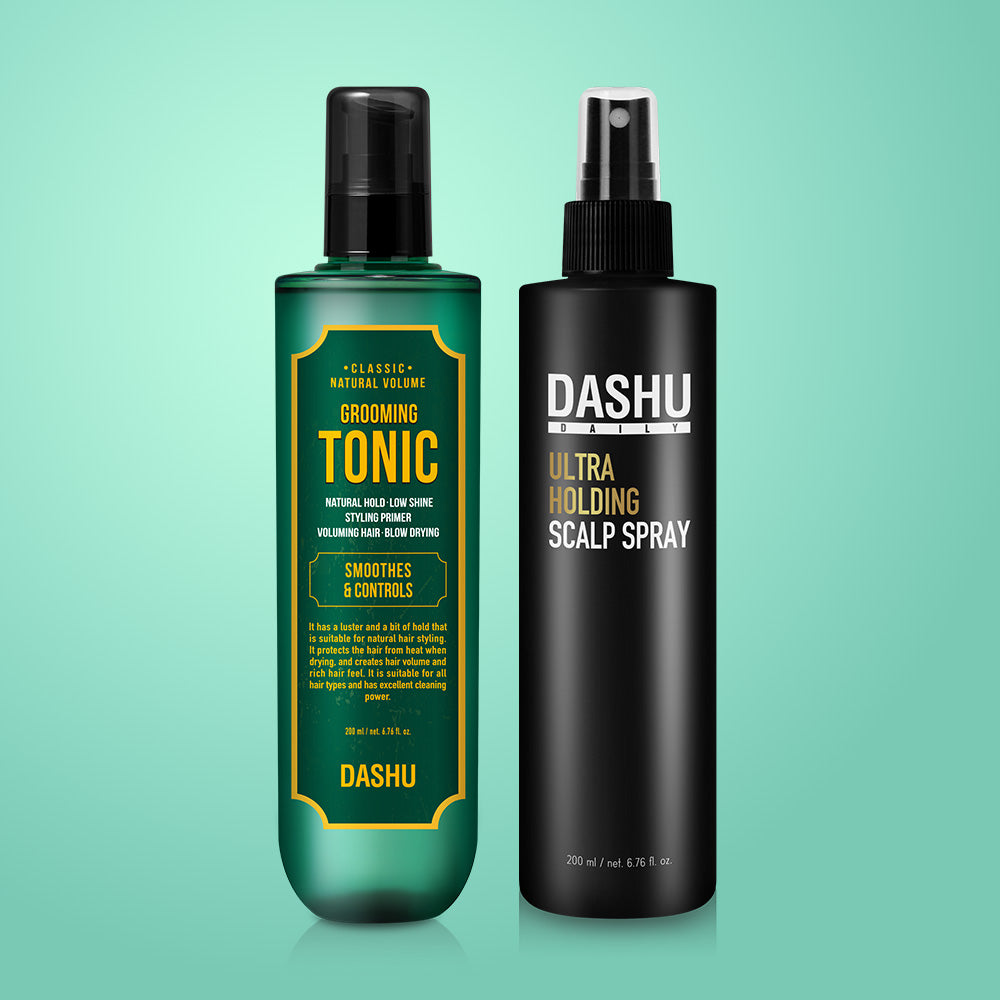 Dashu Natural Volume Grooming Tonic 200ml + Holding Scalp Spray 200ml 2-Piece Set
