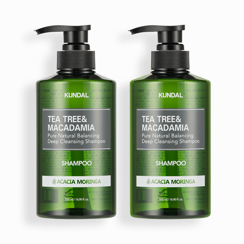 Kundal Deep Cleansing Oily Scalp Shampoo 2 Pack Acacia Moringa 500ml