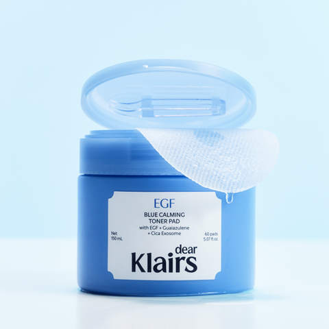 Dear Klairs EGF Blue Soothing Toner Pads 60 Sheets