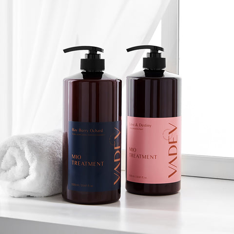 Vadev 1+1 Hair Treatment 1000ml - Salon-Size Protein LPP Repair Treatment (Bayberry Orchard & Love & Destiny Scents)