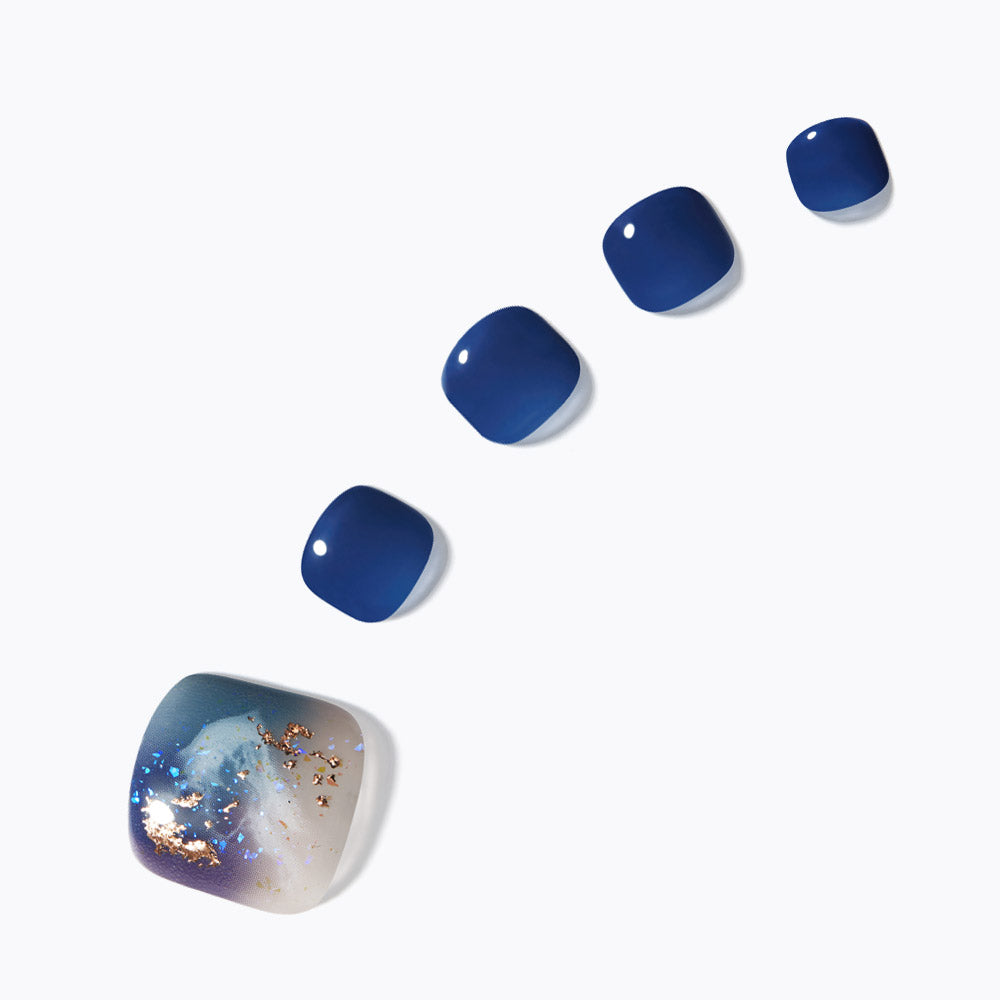 Dashing Diva Magic Press Pedicure Ocean Storm