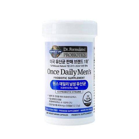 JungKwanJang Garden of Life Once Daily Men's Probiotic 30 Capsules (1 Count)