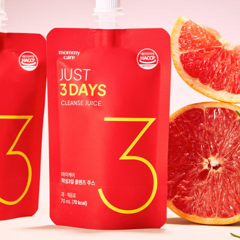 MommyCare 3-Day Cleanse Juice 70ml x 10 Sachets x 3 Boxes (V-Fit Plum Candy 28pcs Gift)