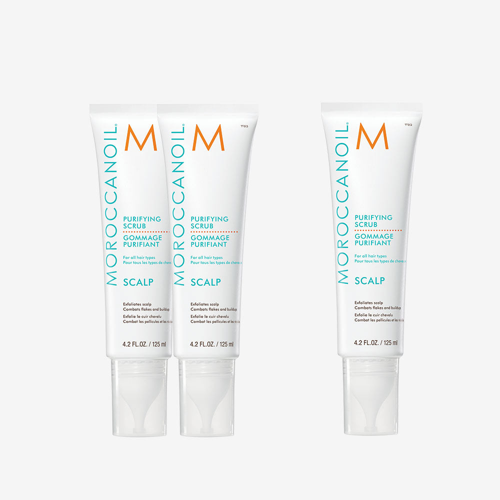 Moroccanoil Scalp Purifying Scrub 125ml Duo (2+1) + Scalp Scrub 125ml