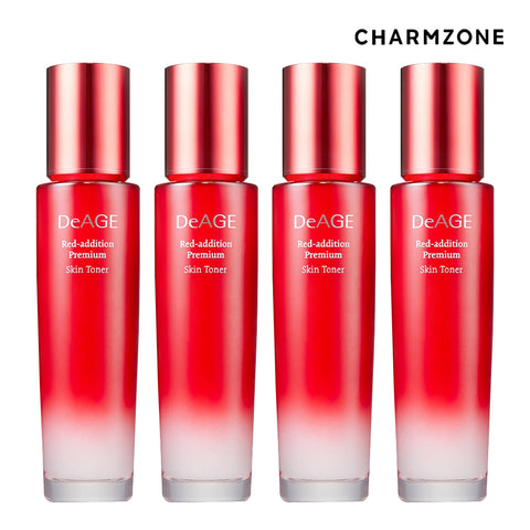Charmzone DeAge Red Edition Premium Skin Toner Anti-Aging 130ml (4 Pack)