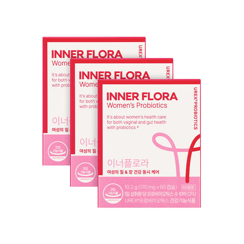 New Origin Innerflora UREX Probiotics 170mg x 60 Capsules (3 Pack) (6 Months) for Women's Intimate Health (Denmark)