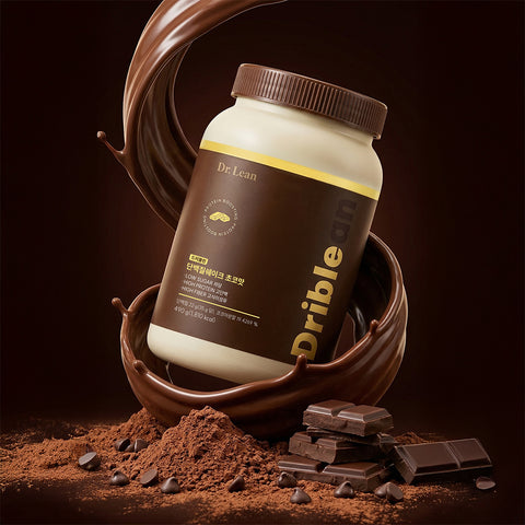 Dr. Lean Driblin Protein Shake WPI & Isolated Soy Protein Chocolate 490g x4 (Includes Shaker)