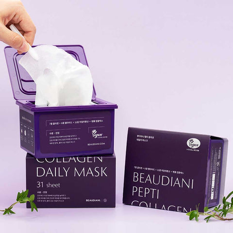 Beaudiani Peptide Collagen Daily Mask 31 Sheets (2 Pack)