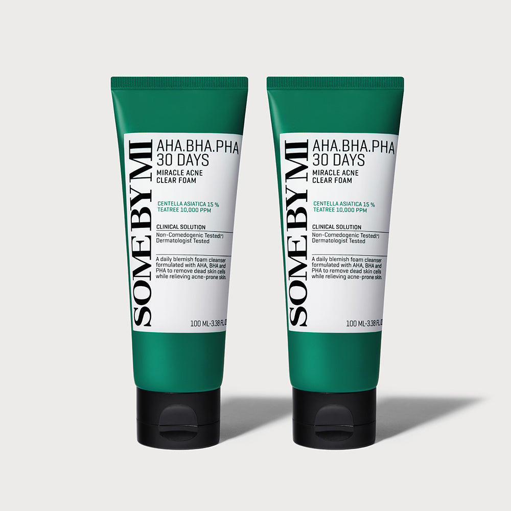 Some By Mi AHA BHA PHA 30 Days Miracle Acne Clear Foam 100ml (1+1)