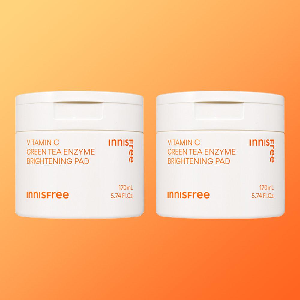 Innisfree Vitamin C Green Tea Enzyme Toning Pads 60 sheets (2 pack)